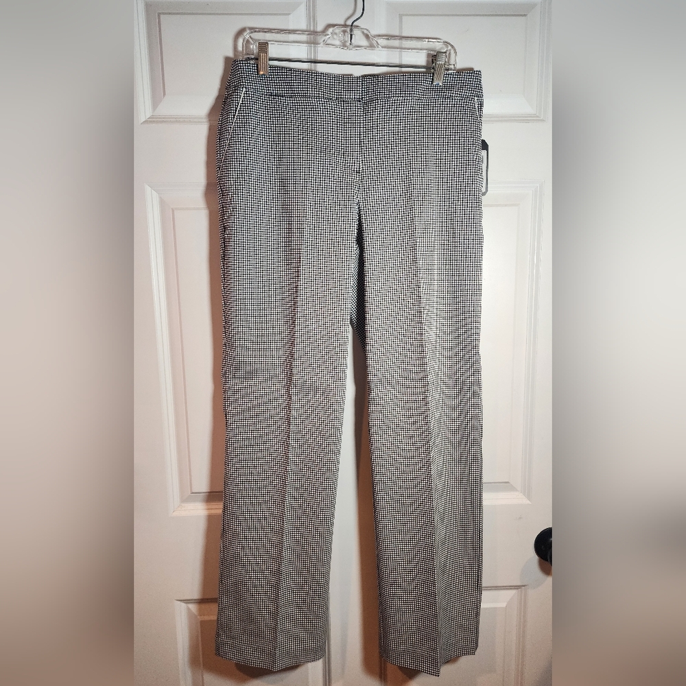 NWT Izod PerformX Stretch Black And White Gingham Golf Pants Size 10